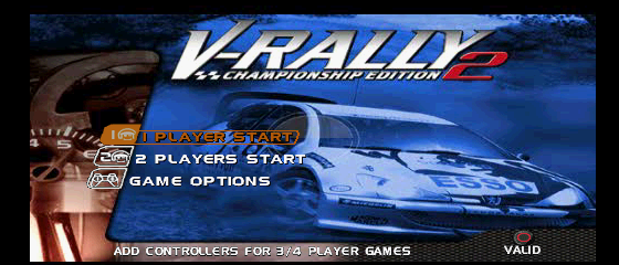 V-Rally - Championship Edition 2 Title Screen
